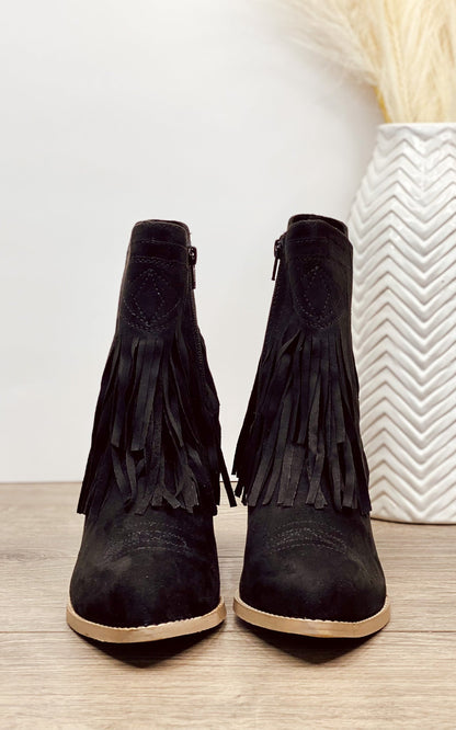 Sandra Fransen-Stiefeletten in Schwarz