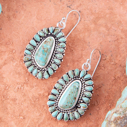 Orecchini in Turchese Sedona Blue e Argento Sterling