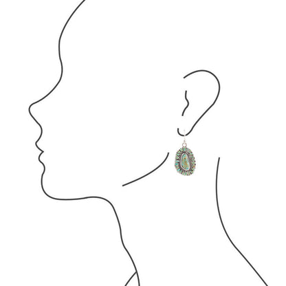 Orecchini in Turchese Sedona Blue e Argento Sterling
