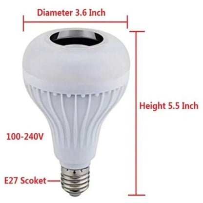 Sju-färgs LED-lampa med fjärrkontroll och trådlöst ljud