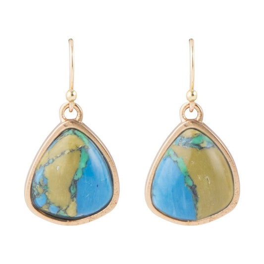 Orecchini in Magnesite Tonalità della Terra