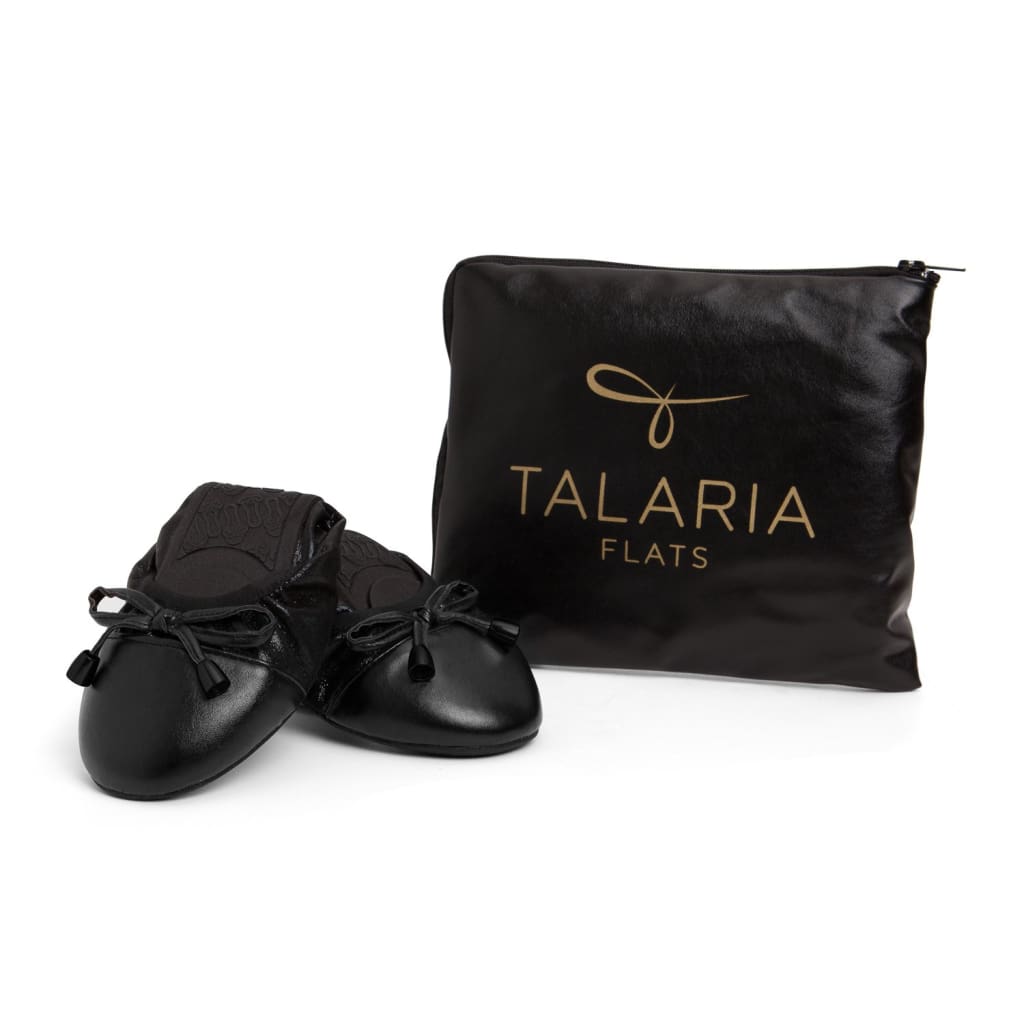Premium schwarze Ballerinas