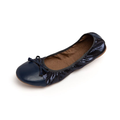 Premium Marineblaue Ballerinas