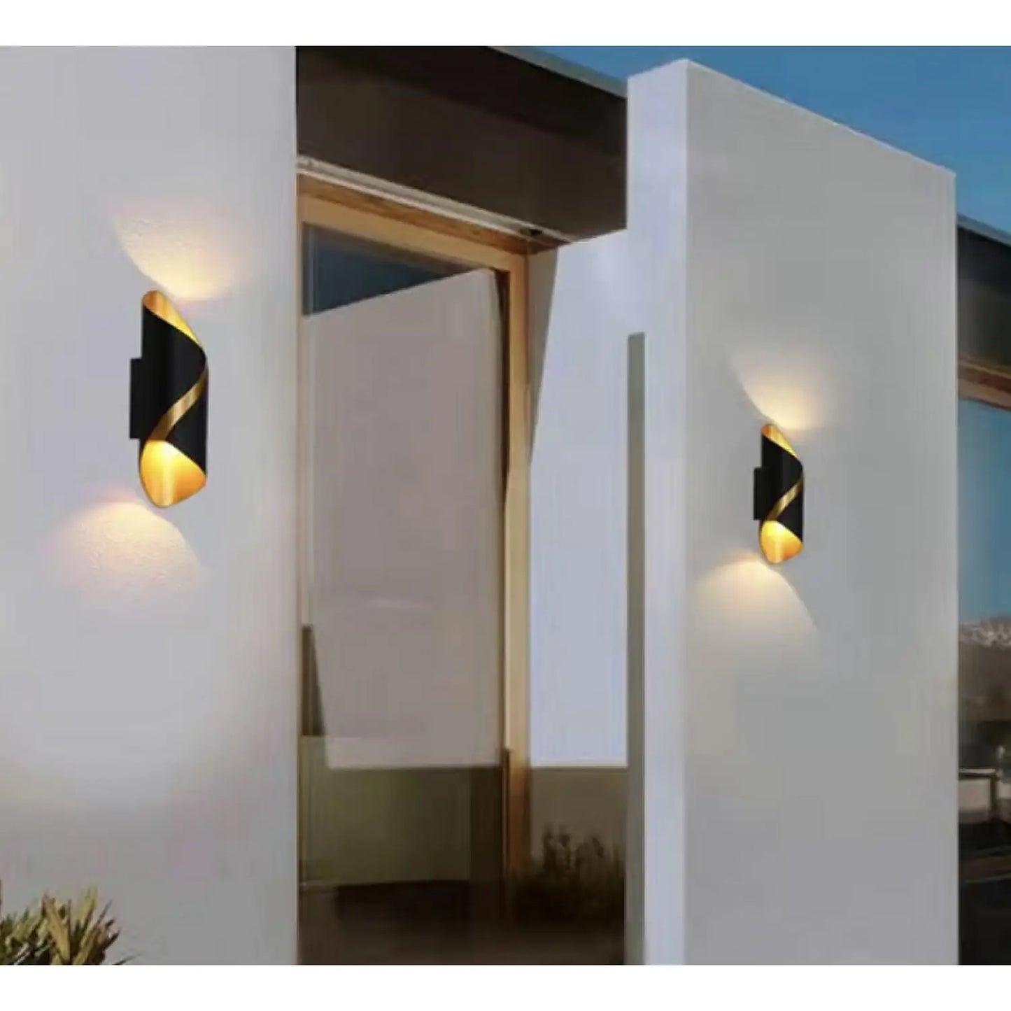 Enkel utomhus-LED-lampa med elegant vattentät design