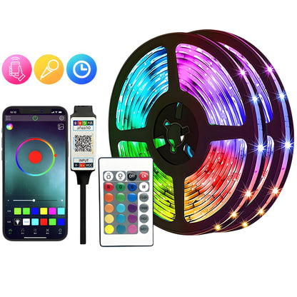Smart LED-lampor Bluetooth RGB-remsa med fjärrkontroll