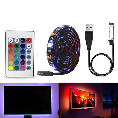 Smart LED-lampor Bluetooth RGB-remsa med fjärrkontroll
