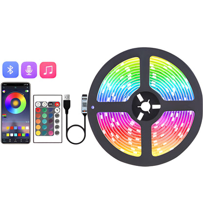 Smart LED-lampor Bluetooth RGB-remsa med fjärrkontroll