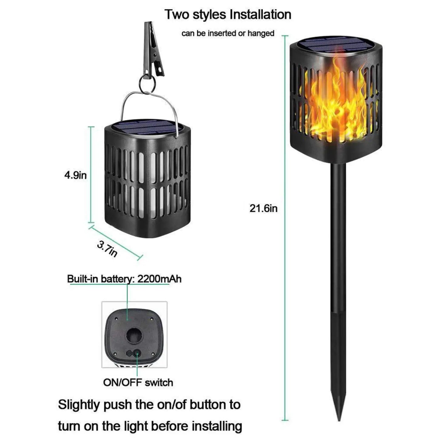 Soldekoration Lampa - Utomhusbelysning för Landskap