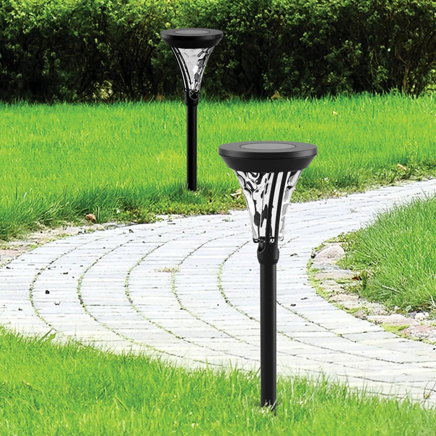 Solcellsdriven LED-trädgårdslampa för gräsmatta, villa och utomhuslandskapsdekoration