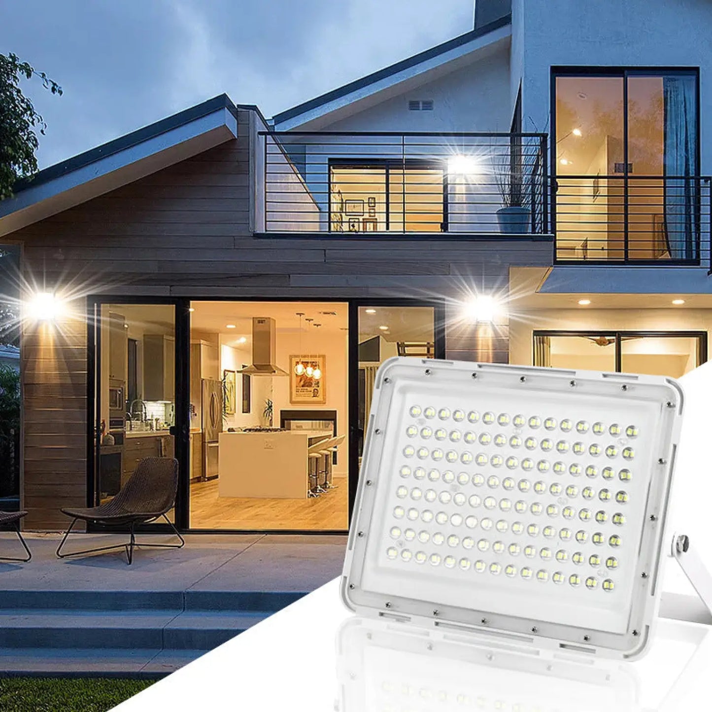 Solenergi LED-strålkastare - Hög ljusstyrka & vattentät utomhus