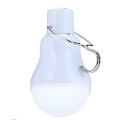 Solcellsdriven glödlampa med panel för miljövänlig belysning