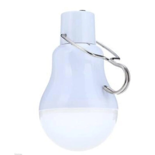 Solcellsdriven glödlampa med panel för miljövänlig belysning