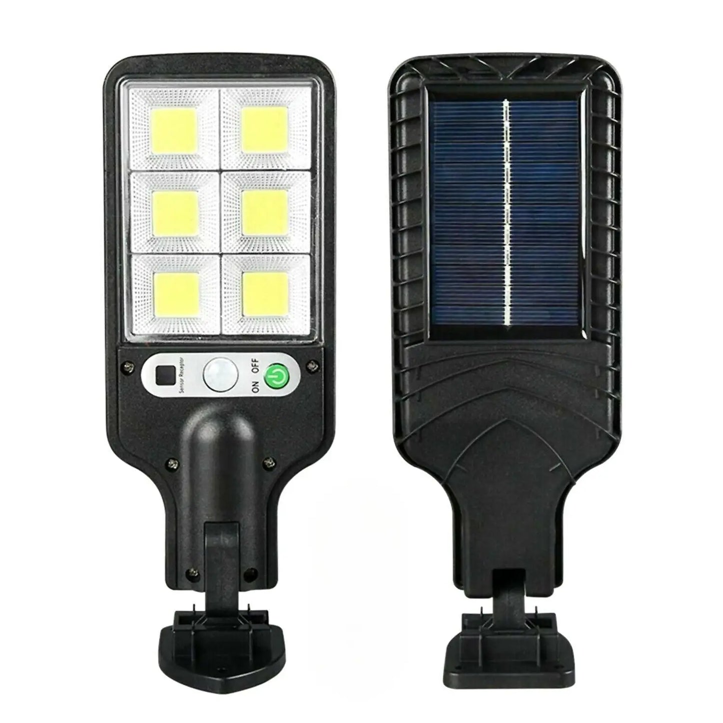 Solcellsdriven utomhusbelysning med PIR-rörelsesensor, 72-LED & väderbeständig