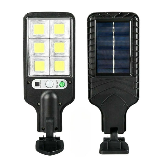 Solcellsdriven utomhusbelysning med PIR-rörelsesensor, 72-LED & väderbeständig