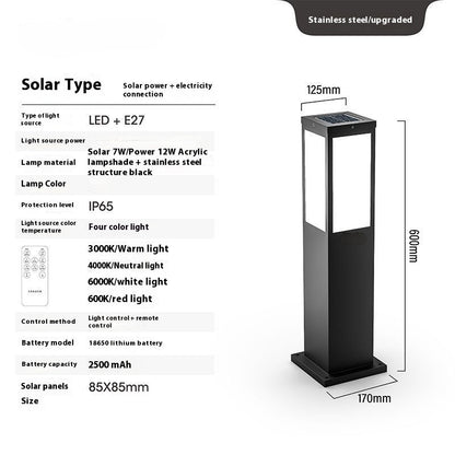Solcellsdriven trädgårdslampa för stilfull utomhusbelysning