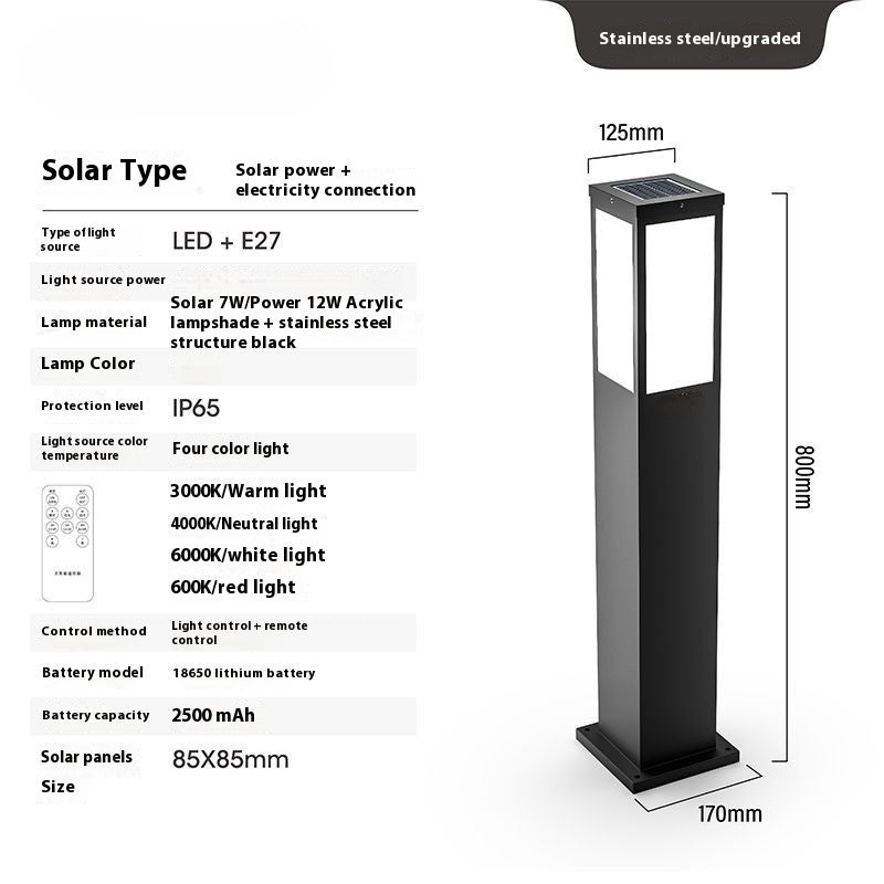 Solcellsdriven trädgårdslampa för stilfull utomhusbelysning