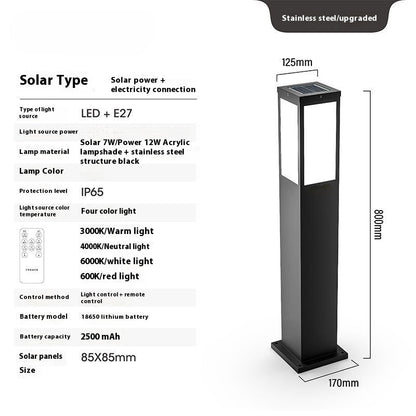 Solcellsdriven trädgårdslampa för stilfull utomhusbelysning
