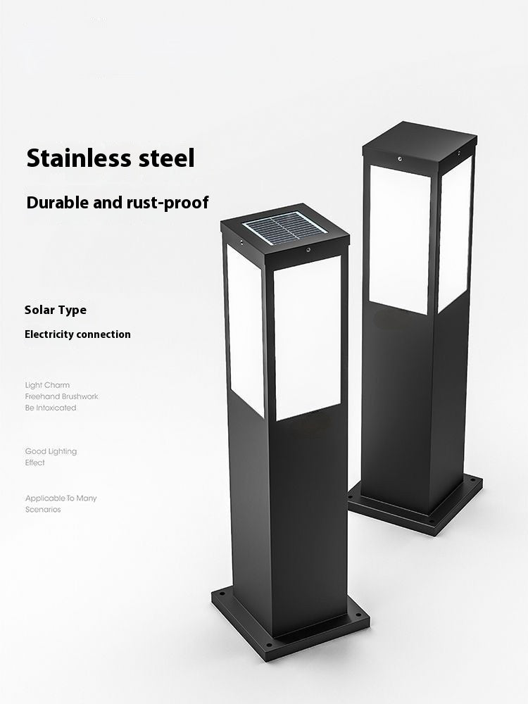 Solcellsdriven trädgårdslampa för stilfull utomhusbelysning