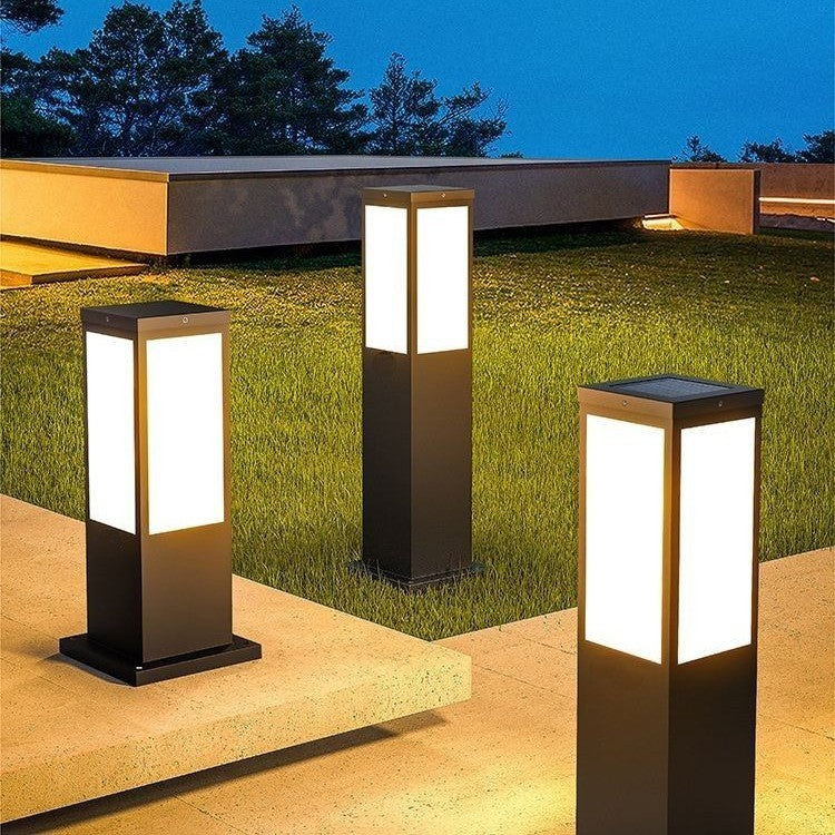 Solcellsdriven trädgårdslampa för stilfull utomhusbelysning
