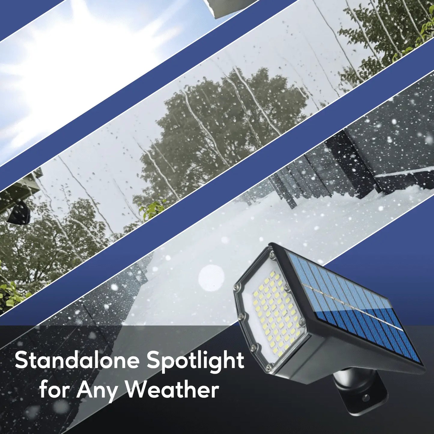Solcellsspotlights utomhus med spjut - 2-pack