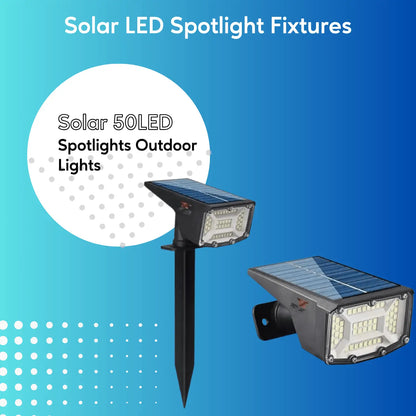Solcellsspotlights utomhus med spjut - 2-pack
