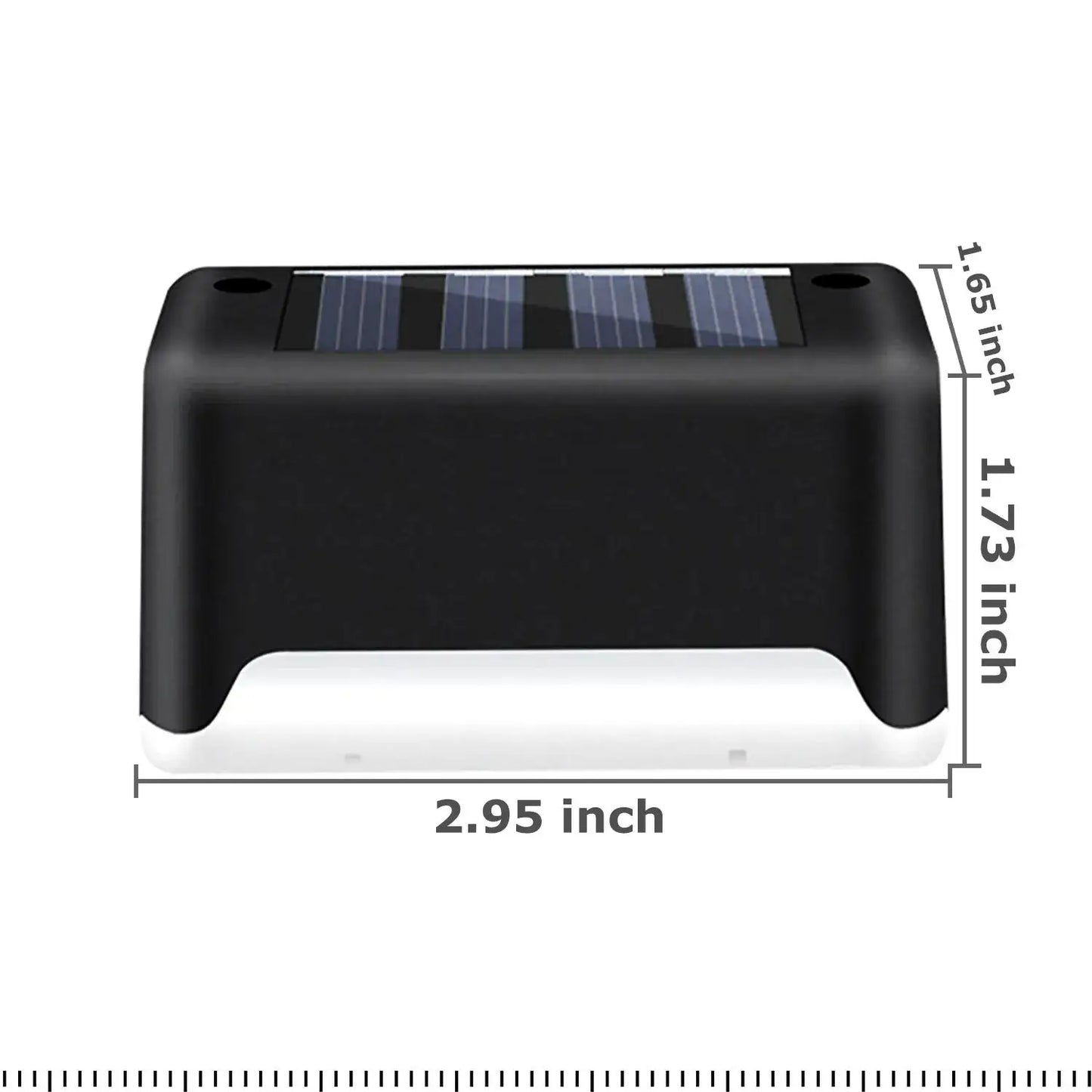 Solstegsljussats om 4 med varm LED och väderbeständig design
