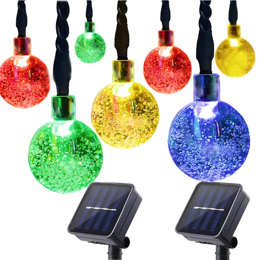 Solcellsljusslinga LED - Dekorativ lykta för julen