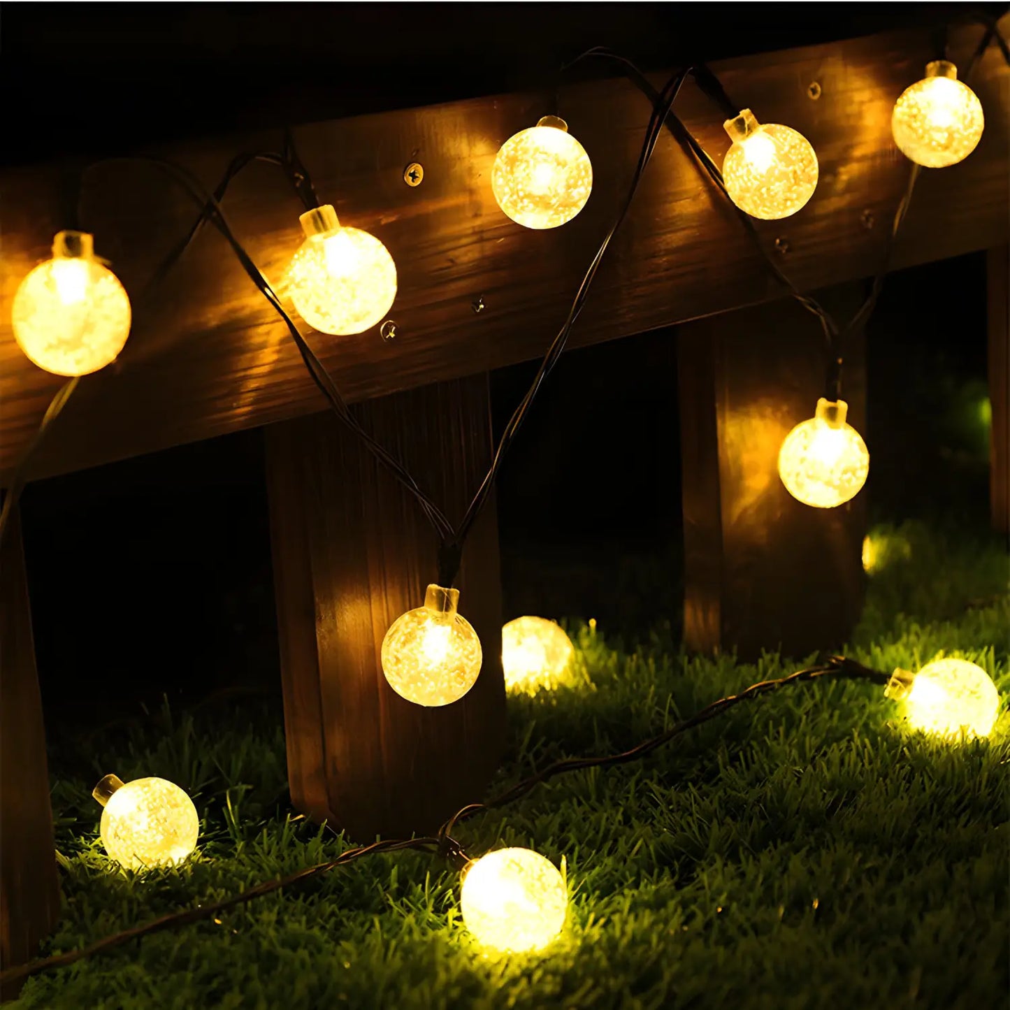 Solcellsljusslinga LED - Dekorativ lykta för julen