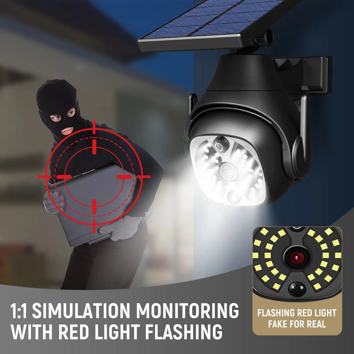 Solvägglampor för utomhusbruk med vattentät och rörelsesensor