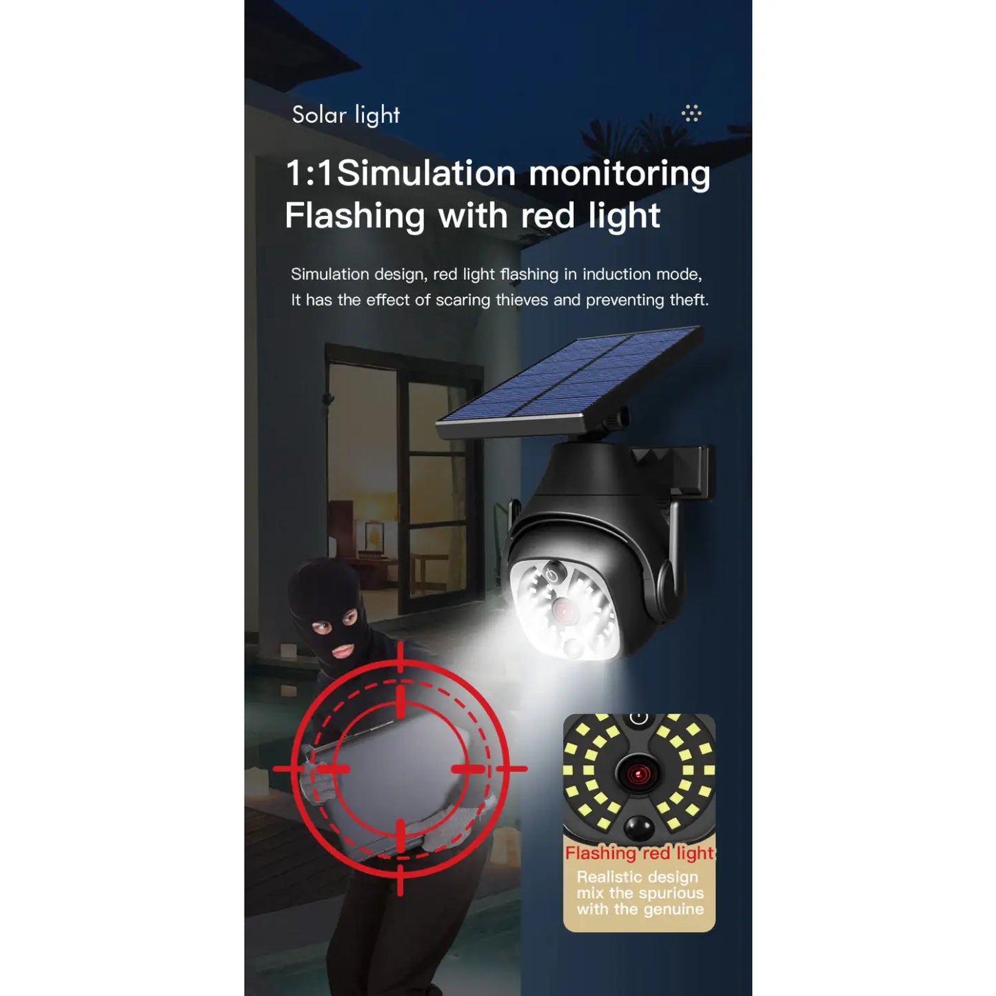 Solvägglampor för utomhusbruk med vattentät och rörelsesensor