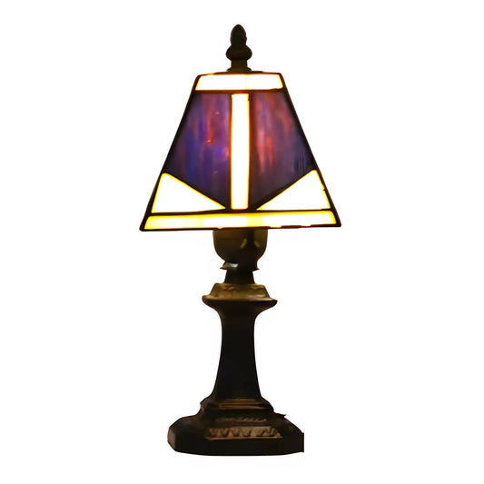 Äkta Tiffany-lampa med fyrkantig glasdesign