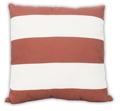 Squared Nautica Striped Designed Outdoor Safe Pillow