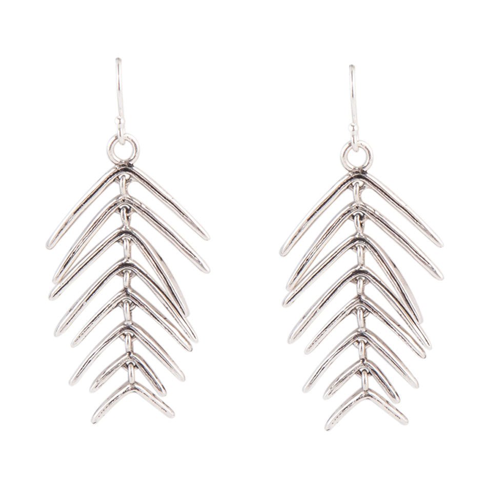 Orecchino a forma di albero in argento sterling