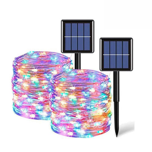 Solcellsljusslinga Fairy 200 LED 66ft Vattentät Koppartråd