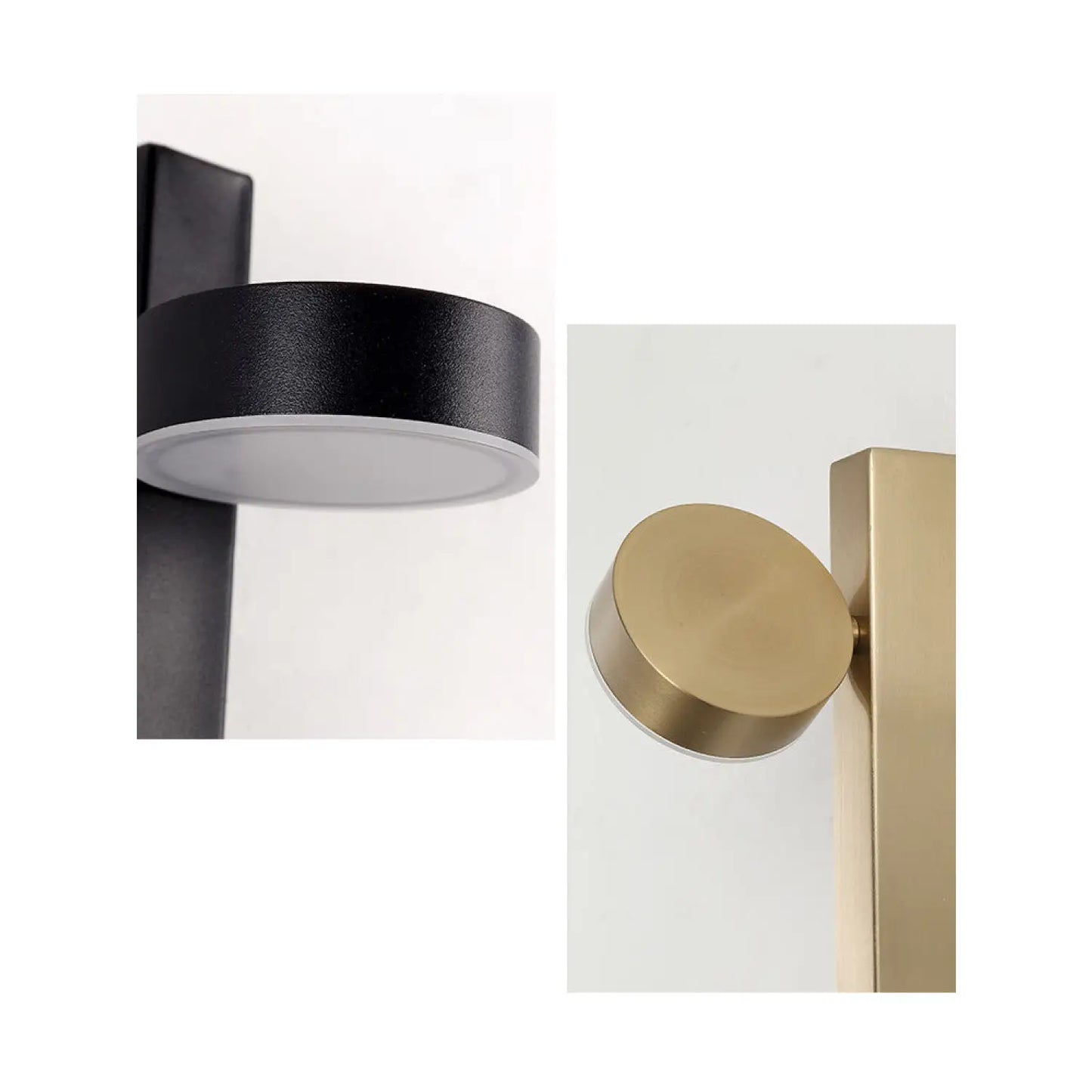 Stilren vägglampa för sovrum med LED roterande design
