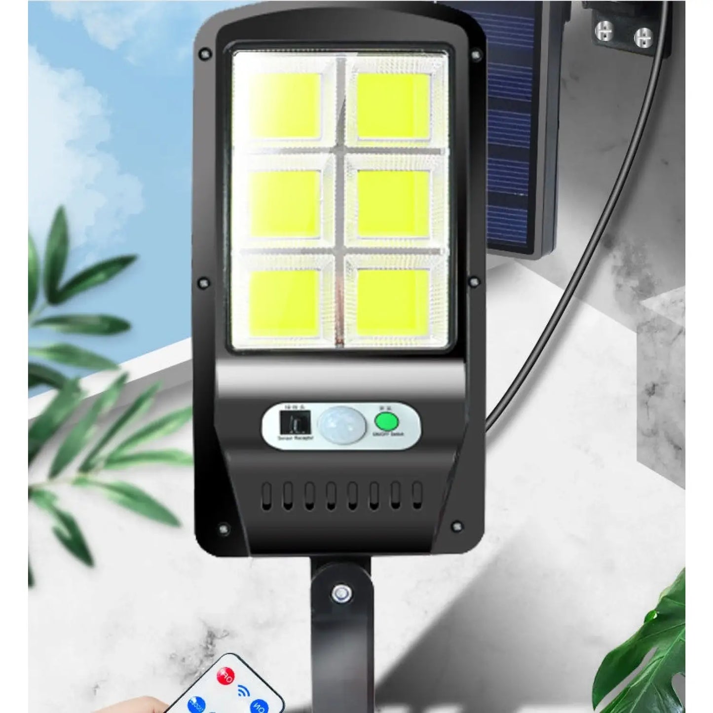 Superljusa solcellsdrivna trädgårdslampor - vattentät LED-lampa