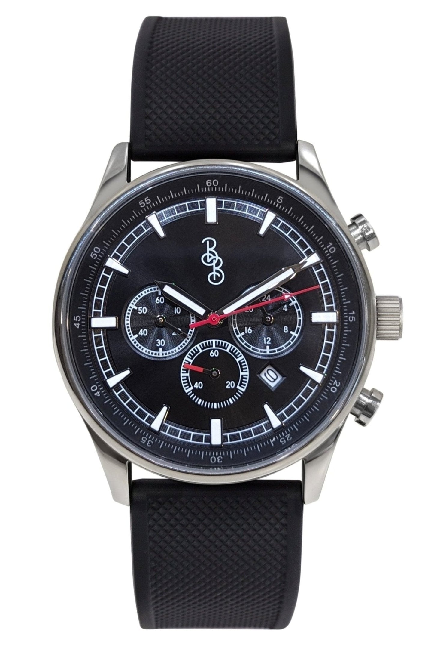 Czarny sportowy chronograf