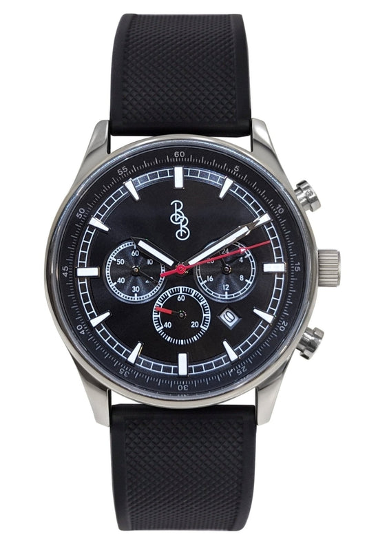Czarny sportowy chronograf