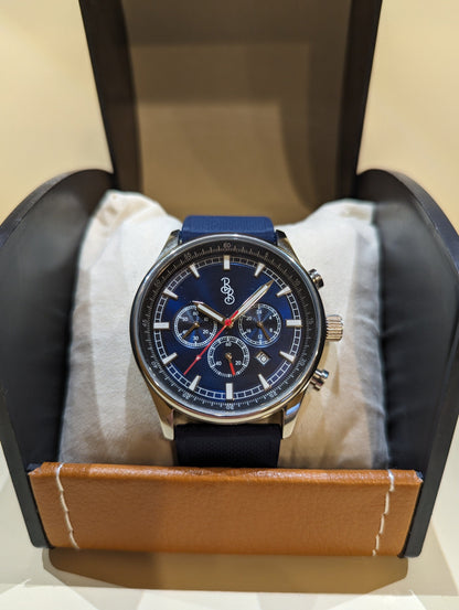 Niebieski sportowy chronograf