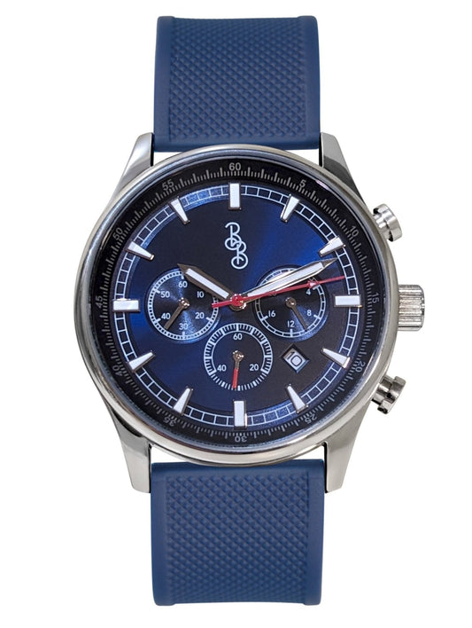 Niebieski sportowy chronograf