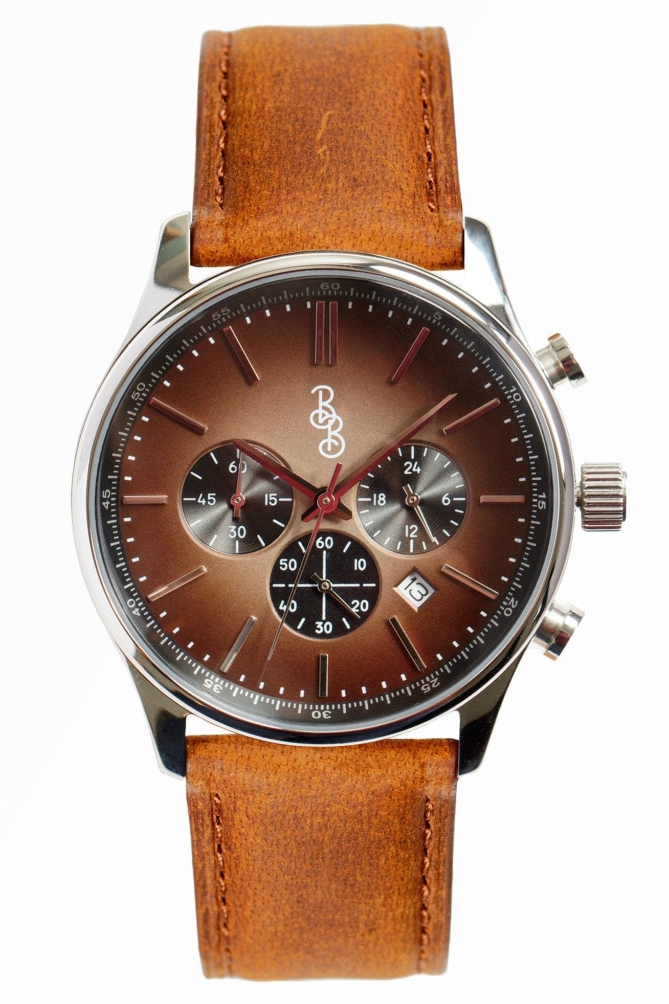Brązowy Retro Chronograf