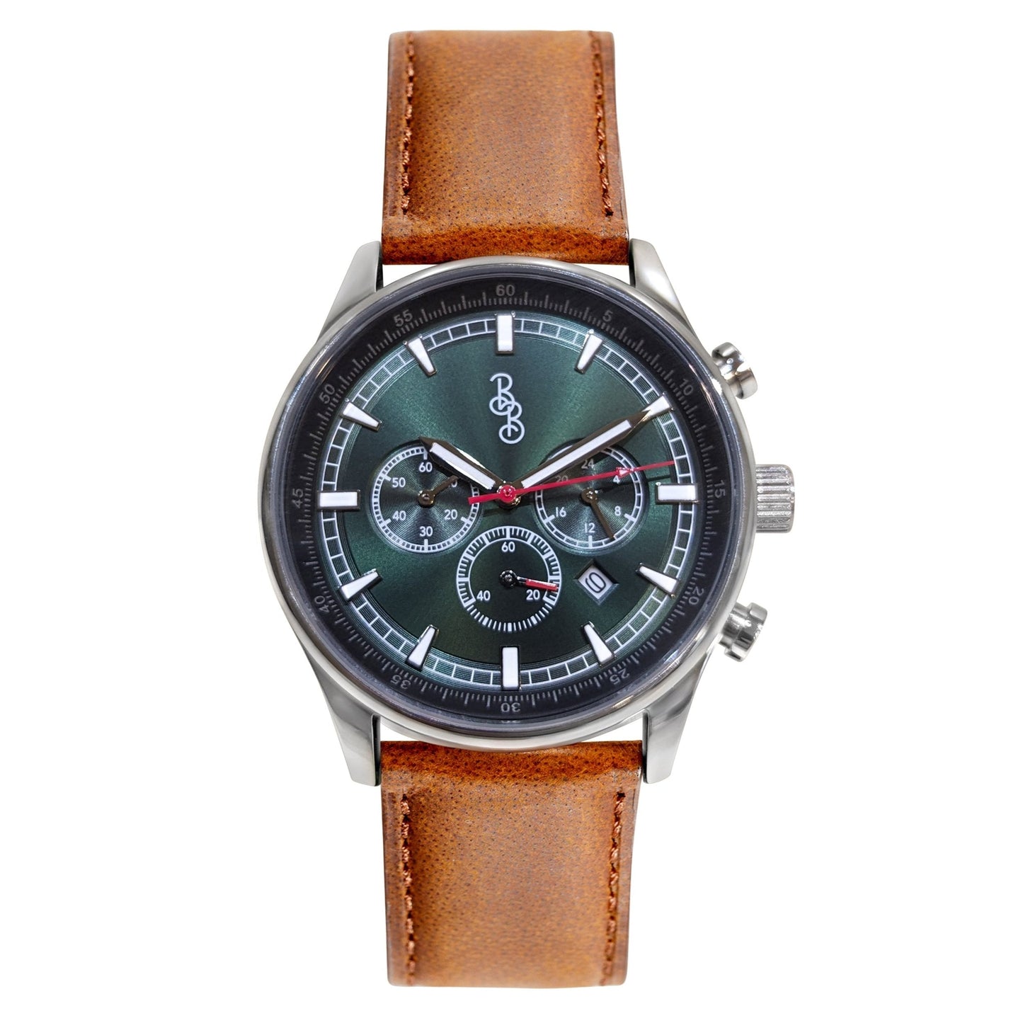 Zielony sportowy chronograf