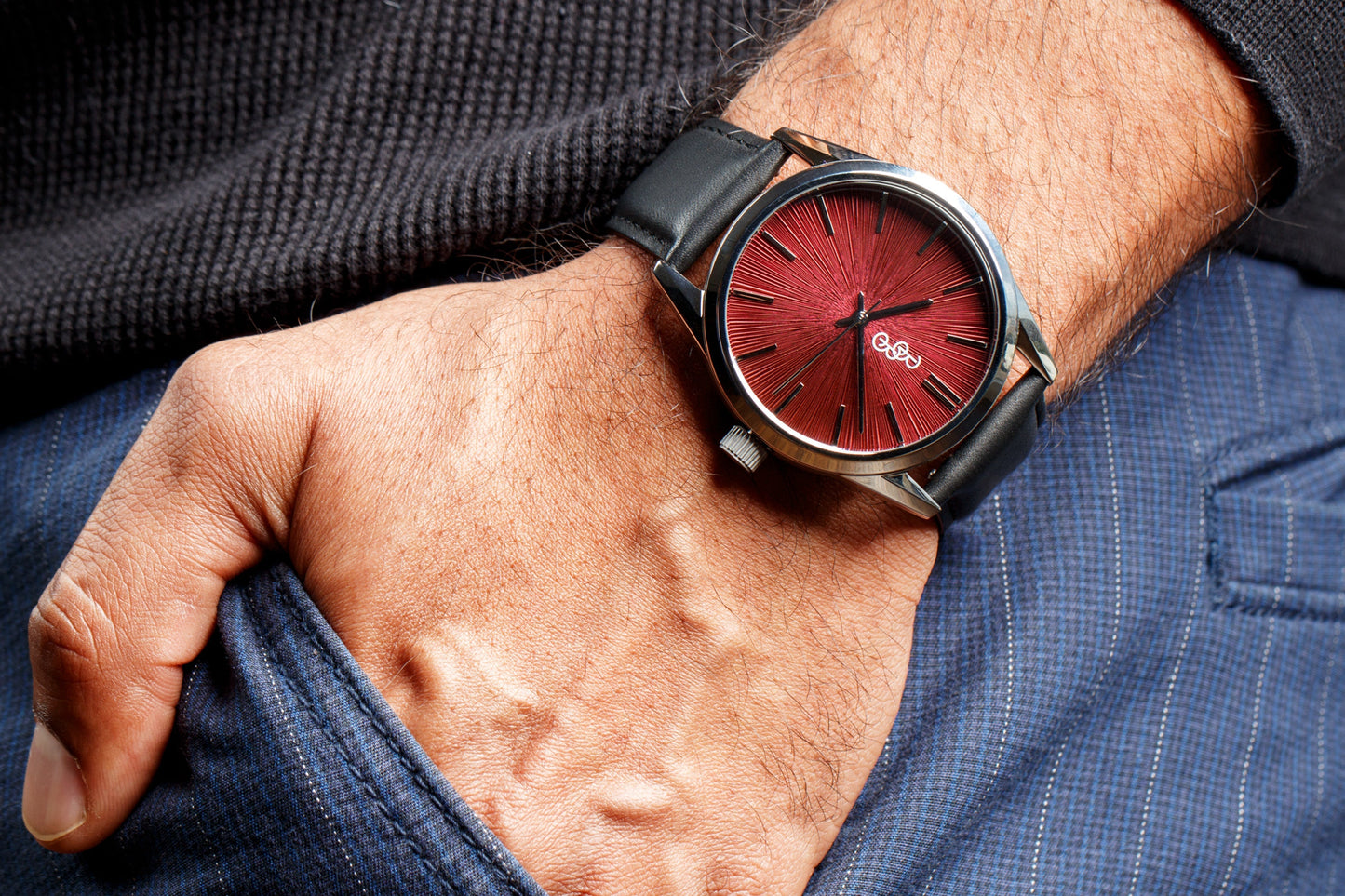 Zegarek Burgundy Sunburst