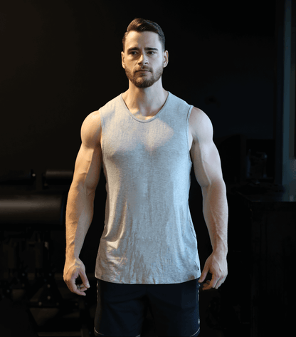 Bamboo Aerotech Tank - Heather Grijs