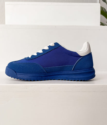 Tokyo Dual Stripe Sneakers in Blue