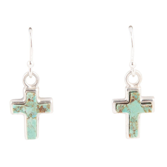 Orecchini a croce in argento sterling Turchese Touch of Blue