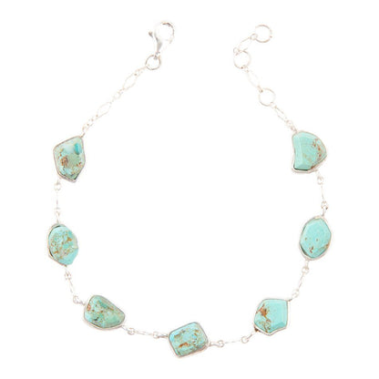 Bracciale a linea in Turchese e argento sterling