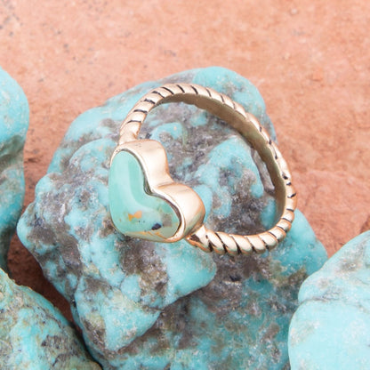 Rope My Heart Blu Turchese e Anello Dorato