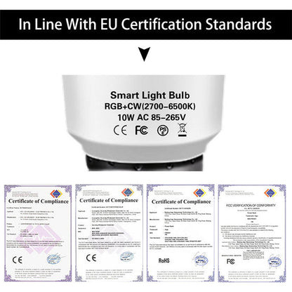 Tuya Smart LED-lampa RGB WiFi-lampa för hem och kontor