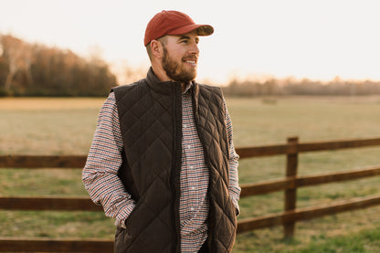 Arthur Quilted Waxed Down Vest